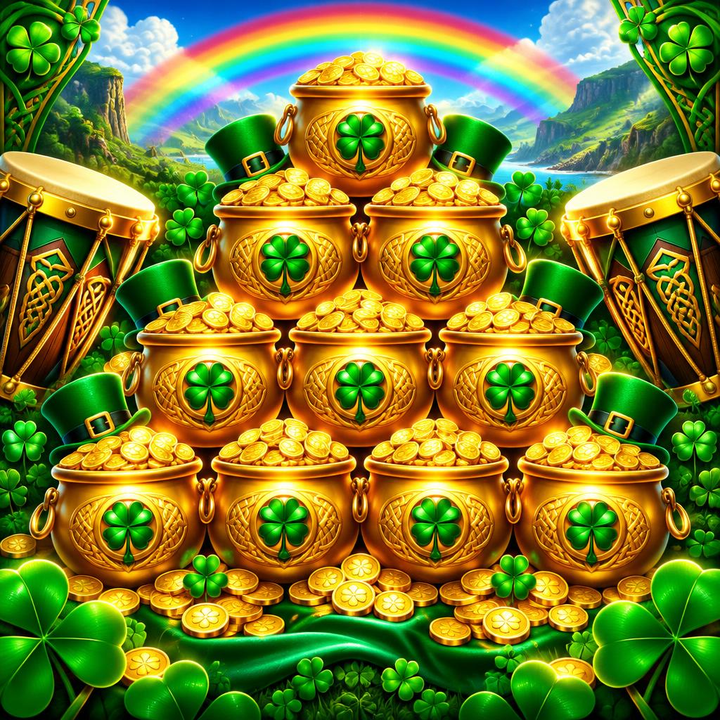 12 Pots of Gold: Drum Frenzy slot by Gameburger Studios